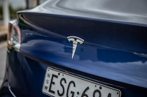 Wheels Reviews 2022 Tesla Model 3 Deep Blue Metallic Australia Detail Tailgate Badge S Rawlings
