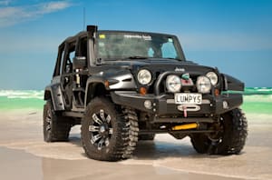 Opposite Lock equipped Jeep Rubicon front